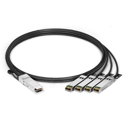 Superior Quality Compatible 100G QSFP28 To 4 X 25G SFP28 Passive Direct Attach Copper Breakout Cable 0.5m-5m